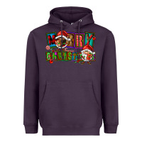 Plum merry christmas gnomies Heavyweight Hoodie - FaDigitalArtStudio