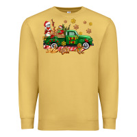 Antique Gold santa fuel   cookies truck Premium Sweatshirt - AdoDesignShop
