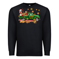 Black santa fuel   cookies truck Premium Sweatshirt - AdoDesignShop