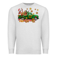Oatmeal Heather santa fuel   cookies truck Premium Sweatshirt - AdoDesignShop