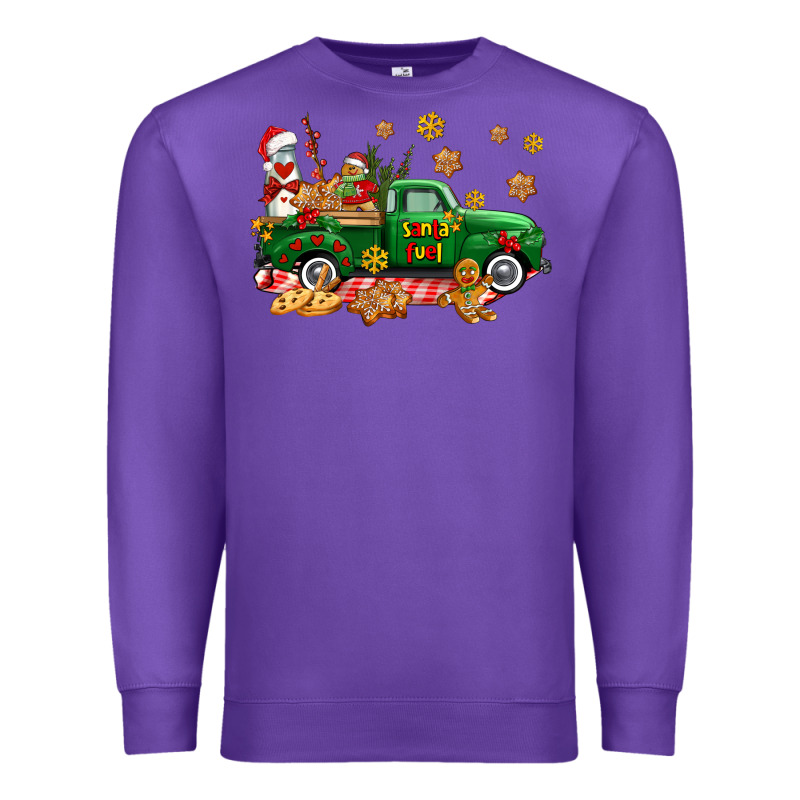 Santa Fuel   Cookies Truck Premium Sweatshirt by AdoDesignShop | Teevron