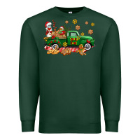 Sports Green santa fuel   cookies truck Premium Sweatshirt - AdoDesignShop