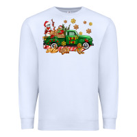 White santa fuel   cookies truck Premium Sweatshirt - AdoDesignShop