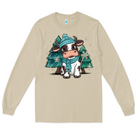 Mushroom winter i'm udderly freezing baby cow Long Sleeve Tee - MaliasSmallBusiness
