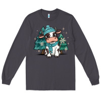 Smoke winter i'm udderly freezing baby cow Long Sleeve Tee - MaliasSmallBusiness