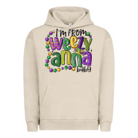 Pigment French Oak i'm from weezy anna baby mardi gras Urban Hoodie - MaliasSmallBusiness