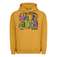 Pigment Peanut Butter i'm from weezy anna baby mardi gras Urban Hoodie - MaliasSmallBusiness