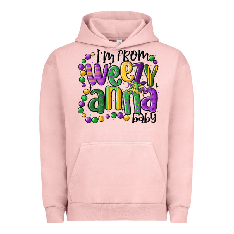 I'm From Weezy Anna Baby Mardi Gras Urban Hoodie by MaliasSmallBusiness | Teevron