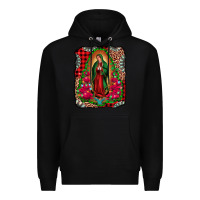 Black our lady of guadalupe christmas Premium Hoodie - Jasminsmagicworld