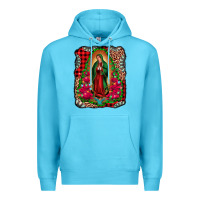 Ocean Blue our lady of guadalupe christmas Premium Hoodie - Jasminsmagicworld