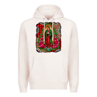 Pale Pink our lady of guadalupe christmas Premium Hoodie - Jasminsmagicworld