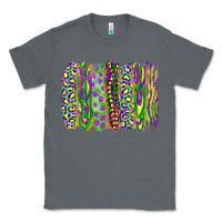 Charcoal Heather Mardi gras brush stroke Classic Tee - RanaPortraitStore
