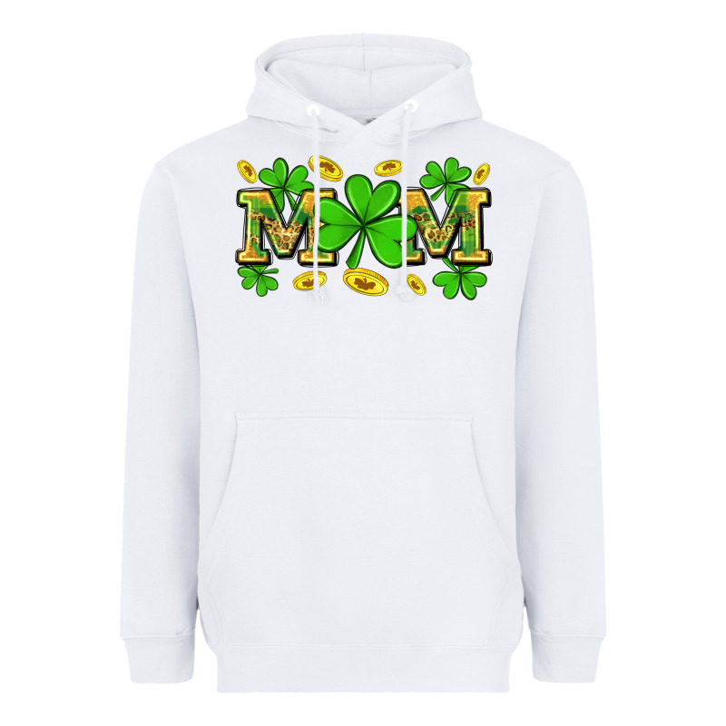 St. Patricks Day Mom Heavyweight Hoodie by Neo Western | Teevron
