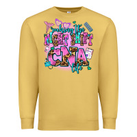 Antique Gold rocking the night shift cna life Premium Sweatshirt - AdoDesignShop
