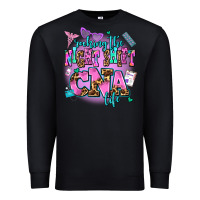 Black rocking the night shift cna life Premium Sweatshirt - AdoDesignShop