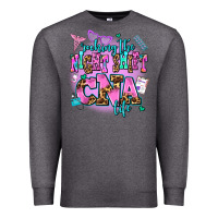 Charcoal Heather rocking the night shift cna life Premium Sweatshirt - AdoDesignShop