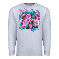 Heather Grey rocking the night shift cna life Premium Sweatshirt - AdoDesignShop