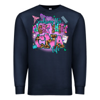 Navy rocking the night shift cna life Premium Sweatshirt - AdoDesignShop