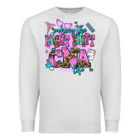 Oatmeal Heather rocking the night shift cna life Premium Sweatshirt - AdoDesignShop