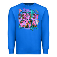 True Royal rocking the night shift cna life Premium Sweatshirt - AdoDesignShop