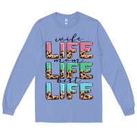 Colony Blue wife life mom life best life Long Sleeve Tee - MaliasSmallBusiness