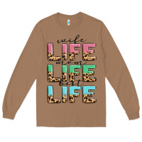 Toasted Coconut wife life mom life best life Long Sleeve Tee - MaliasSmallBusiness