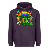 Plum St. Patrick's Day Mommy's little lucky charm Heavyweight Hoodie - Neo Western
