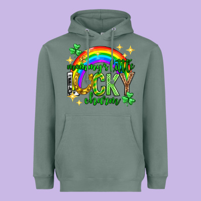 St. Patrick's Day Mommy's Little Lucky Charm Heavyweight Hoodie Designed By Neo Western