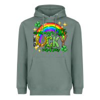 Sage St. Patrick's Day Mommy's little lucky charm Heavyweight Hoodie - Neo Western