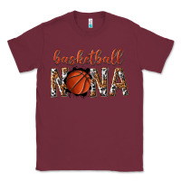 Burgundy basketball nana with leopard Classic Tee - texasbilliewilder