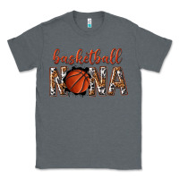 Charcoal Heather basketball nana with leopard Classic Tee - texasbilliewilder