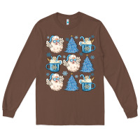 Chestnut santa claus doodles christmas Long Sleeve Tee - MaliasSmallBusiness