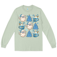 Matcha santa claus doodles christmas Long Sleeve Tee - MaliasSmallBusiness