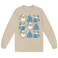 Mushroom santa claus doodles christmas Long Sleeve Tee - MaliasSmallBusiness