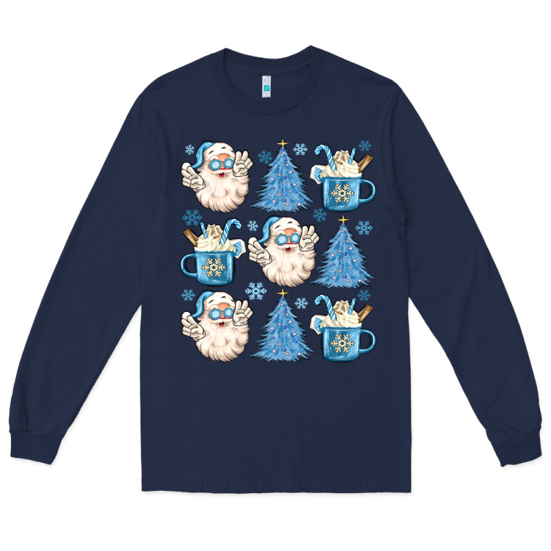 Santa Claus Doodles Christmas Long Sleeve Tee by MaliasSmallBusiness | Teevron