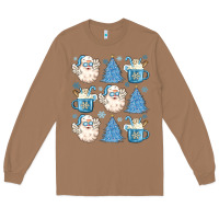 Toasted Coconut santa claus doodles christmas Long Sleeve Tee - MaliasSmallBusiness
