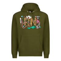 Army Green Western Registered Nurse Premium Hoodie - LillyAllenDesigns