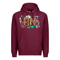 Burgundy Western Registered Nurse Premium Hoodie - LillyAllenDesigns