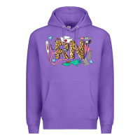 Purple Western Registered Nurse Premium Hoodie - LillyAllenDesigns