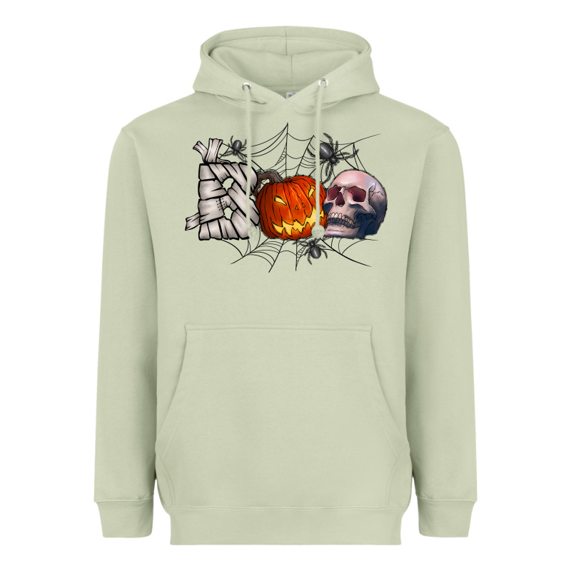 Boo Heavyweight Hoodie by CowhideDigitalArt | Teevron