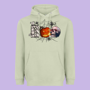 Boo Heavyweight Hoodie Designed By Cowhidedigitalart