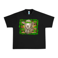 Black st patricks day sheep shamrock gold  serape leopard glitter Urban Heavy Tee - Artiststas