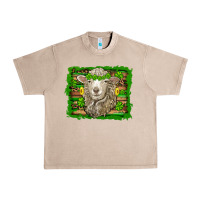 French Oak st patricks day sheep shamrock gold  serape leopard glitter Urban Heavy Tee - Artiststas