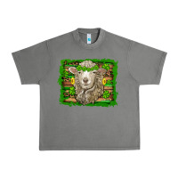 Tornado st patricks day sheep shamrock gold  serape leopard glitter Urban Heavy Tee - Artiststas