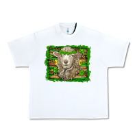 White st patricks day sheep shamrock gold  serape leopard glitter Urban Heavy Tee - Artiststas