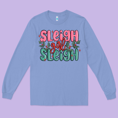 Long Sleeve Tee sleigh girl sleigh christmas