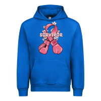 Cobalt survivor breast cancer with boxing gloves Urban Hoodie - MaliasSmallBusiness