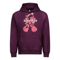 Survivor Breast Cancer With Boxing Gloves Urban Hoodie | Teevron
