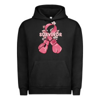 Pigment Black survivor breast cancer with boxing gloves Urban Hoodie - MaliasSmallBusiness