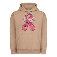 Pigment Burro survivor breast cancer with boxing gloves Urban Hoodie - MaliasSmallBusiness